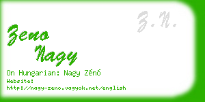 zeno nagy business card
